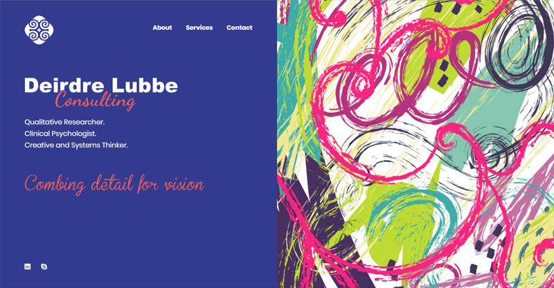 Deirdre Lubbe Consulting - website by TraciDesign
